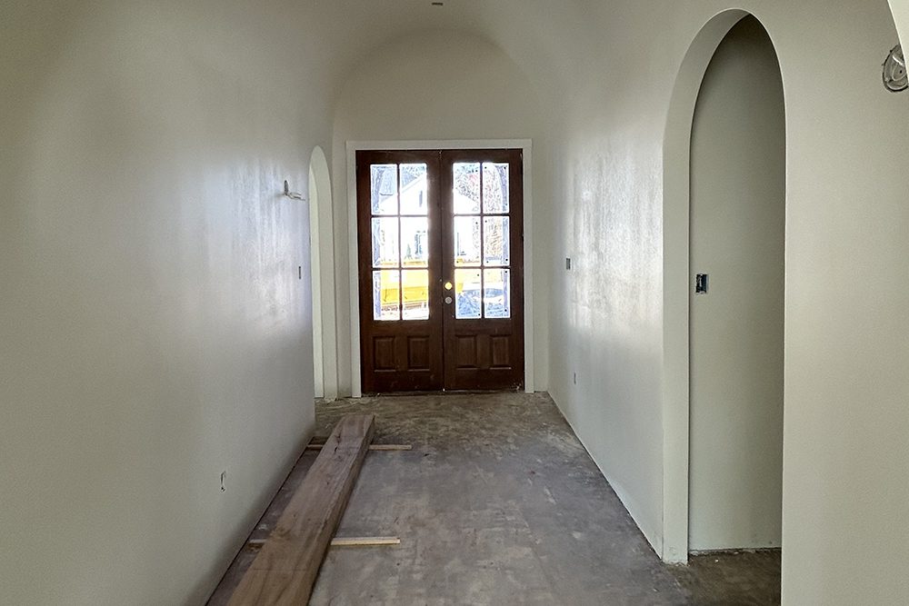 2-View to French Door Entry Under Construction